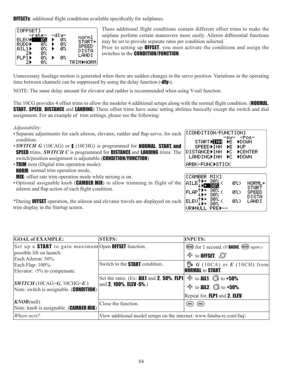 Futaba 10CG 2.4GHz User Manual | Page 84 / 119