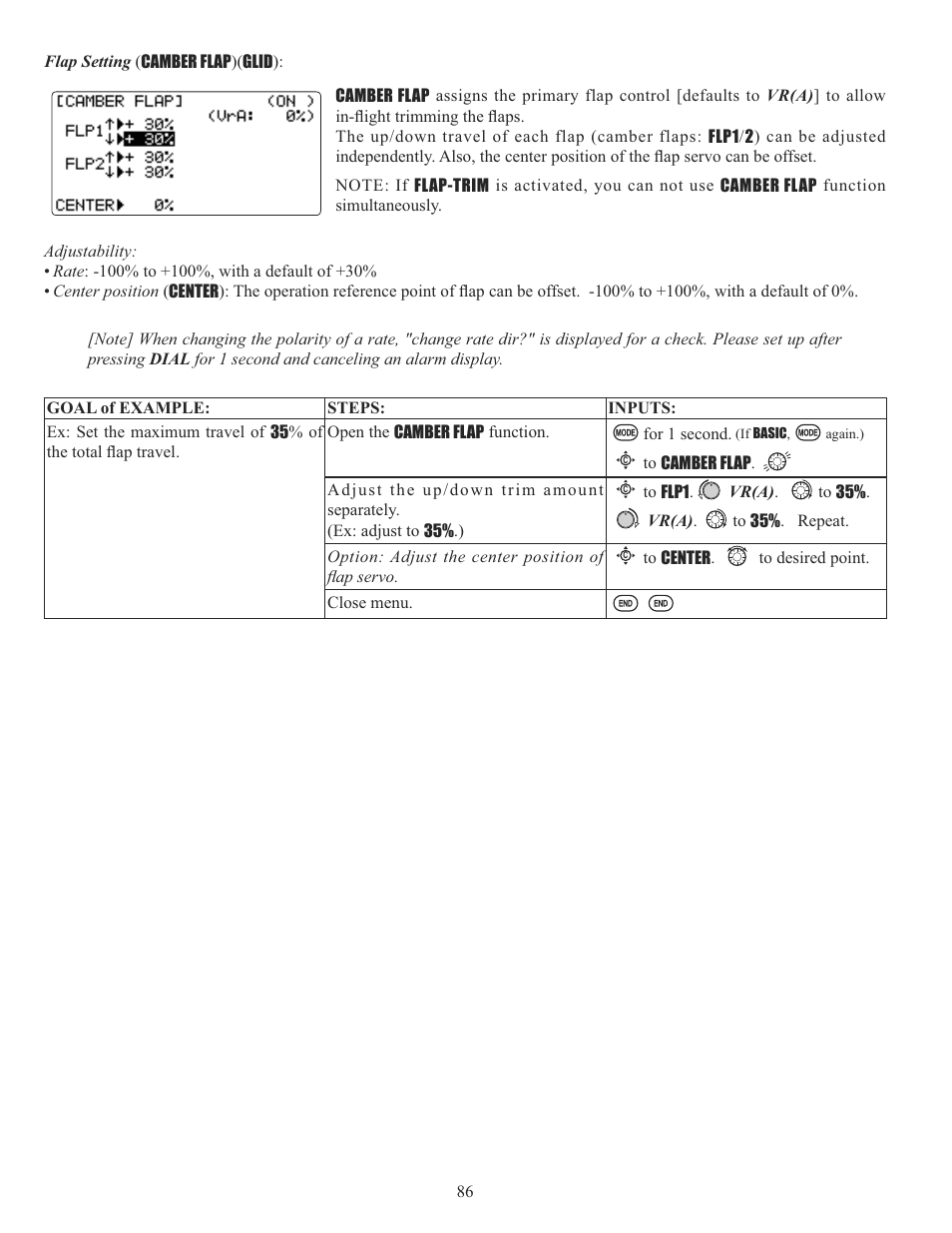 Futaba 10CG 2.4GHz User Manual | Page 86 / 119