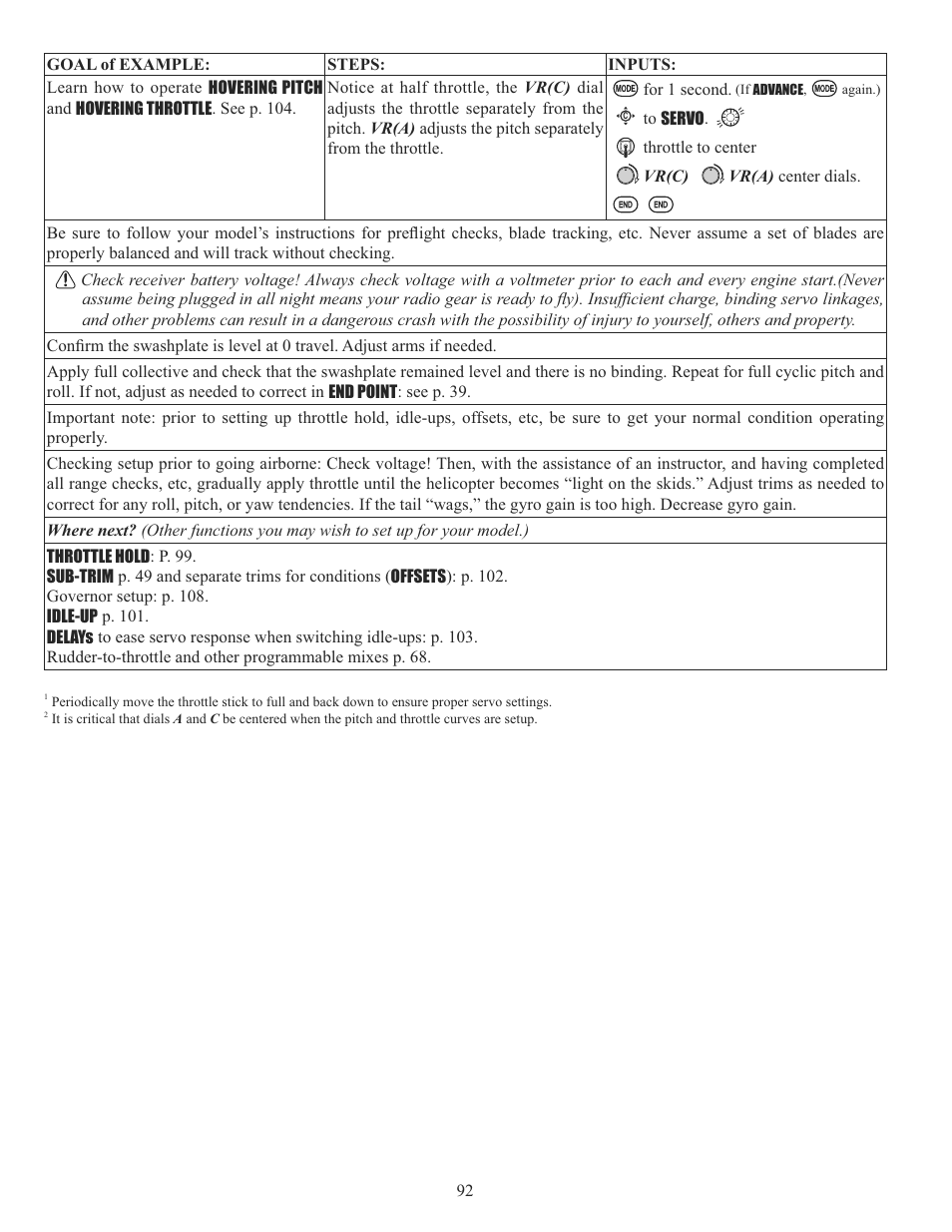 Futaba 10CG 2.4GHz User Manual | Page 92 / 119