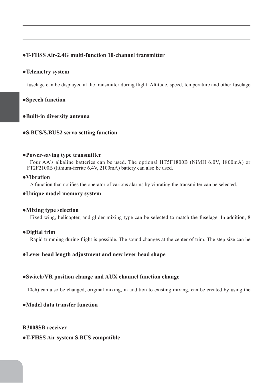 Before use | Futaba 10J User Manual | Page 12 / 175