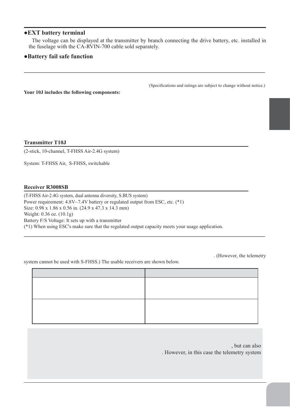 Futaba 10J User Manual | Page 13 / 175