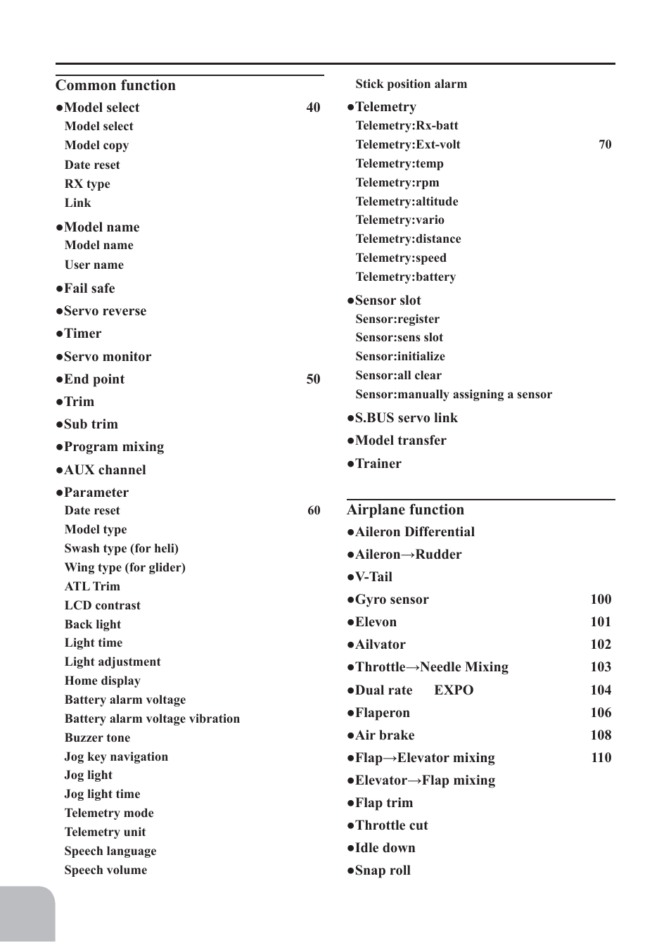 Futaba 10J User Manual | Page 4 / 175