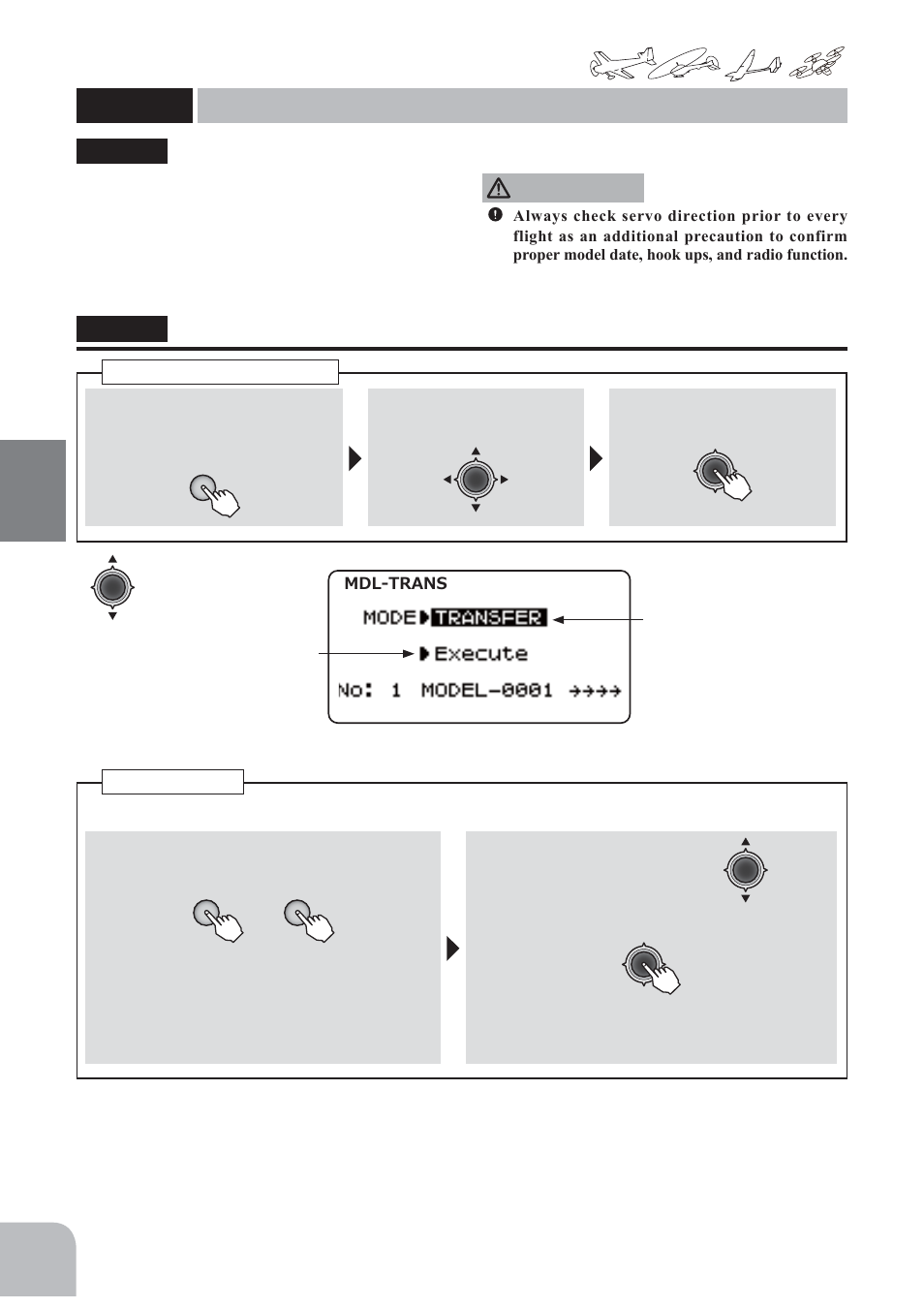 Caution | Futaba 10J User Manual | Page 92 / 175