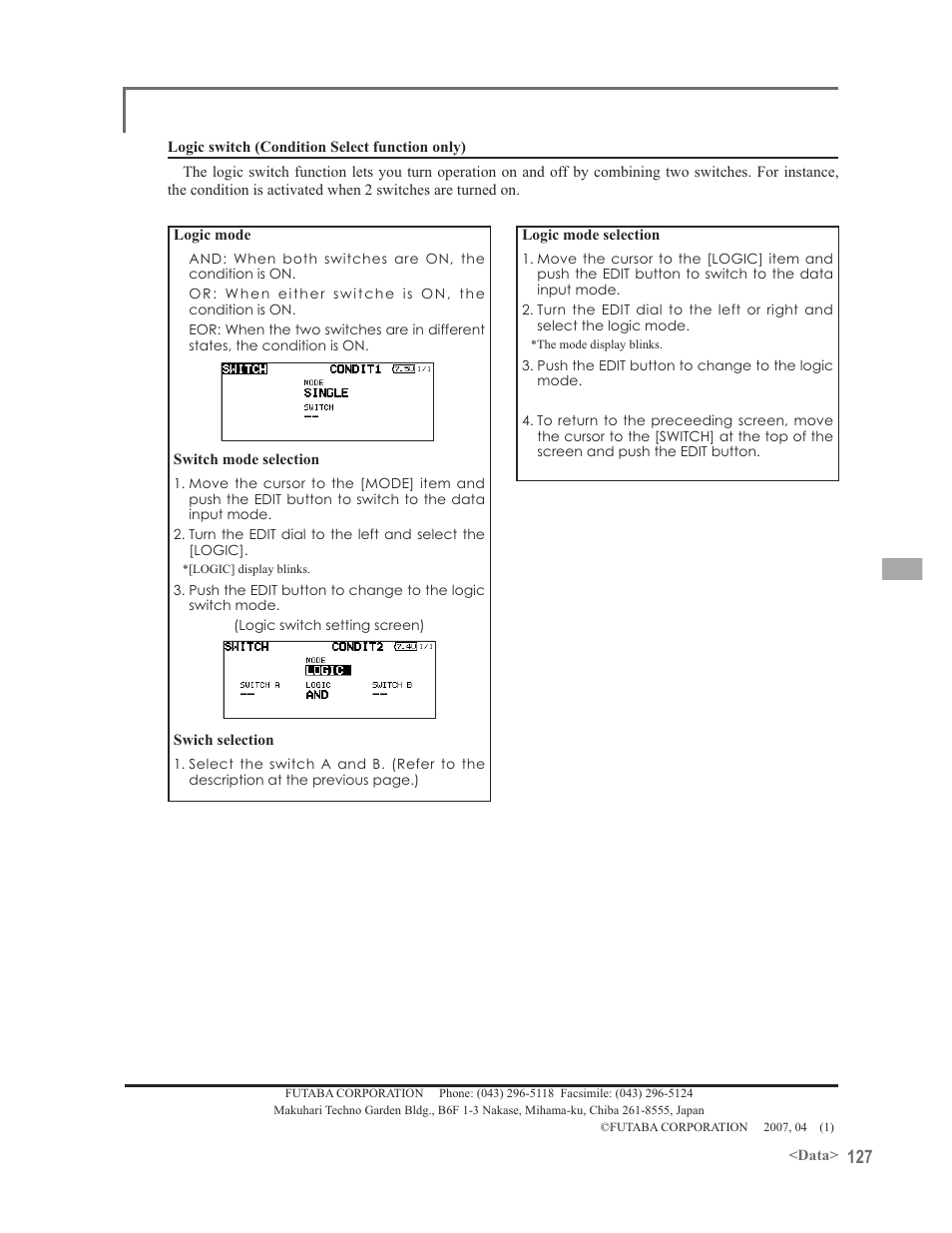 Futaba 12FG User Manual | Page 127 / 127