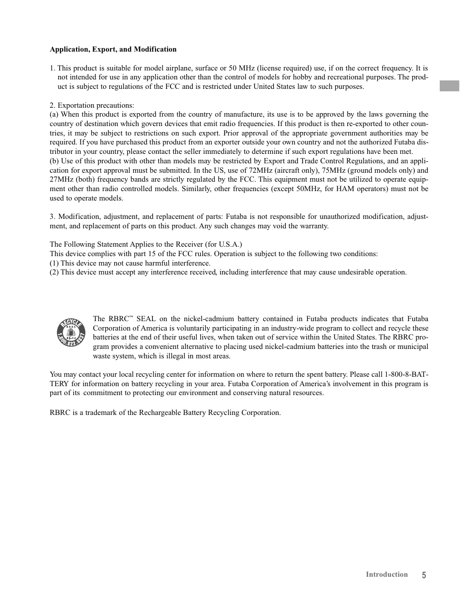 Futaba 12FG User Manual | Page 5 / 127