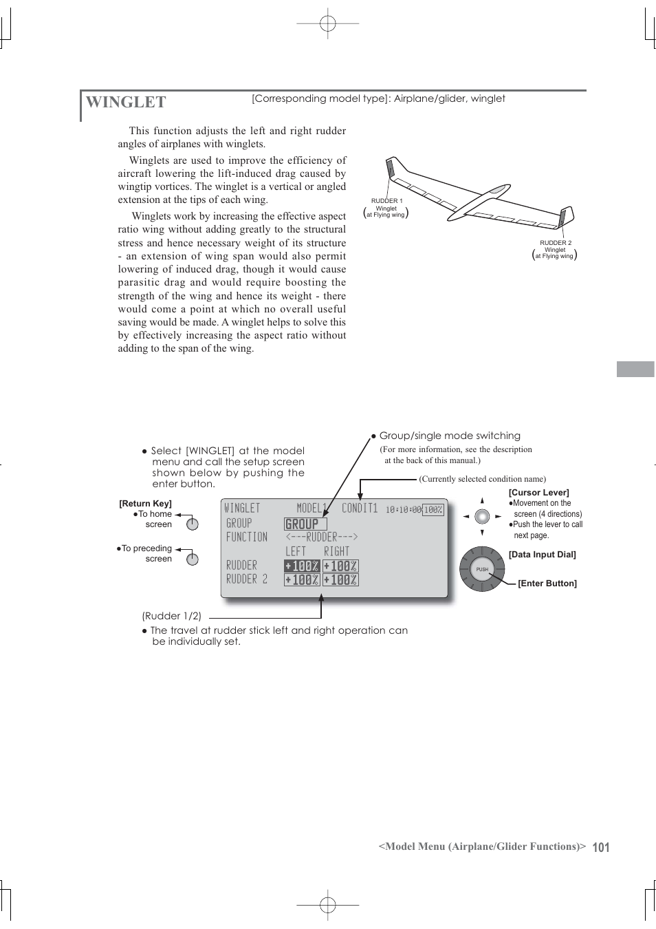 Winglet | Futaba 12Z User Manual | Page 101 / 127