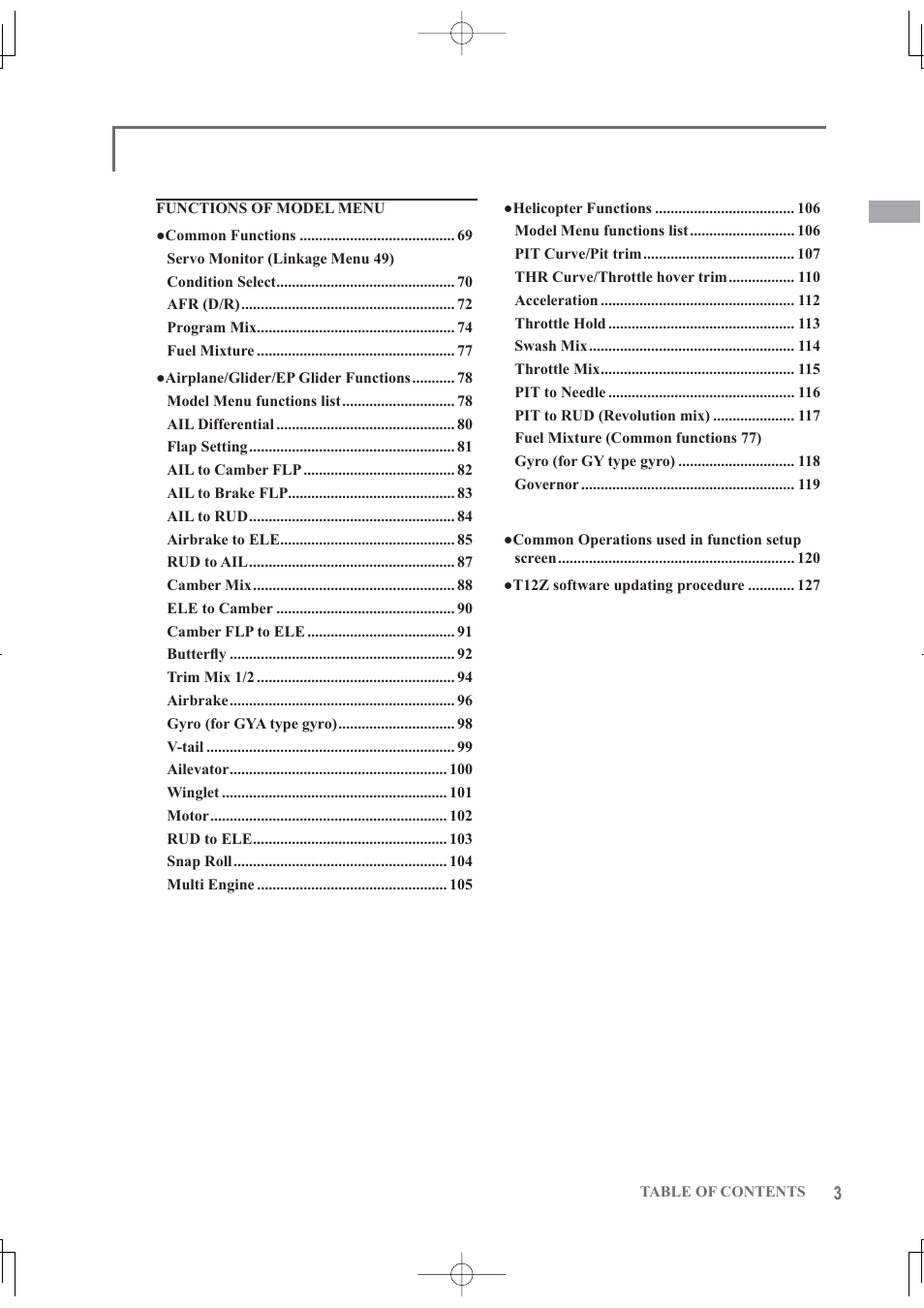 Futaba 12Z User Manual | Page 3 / 127