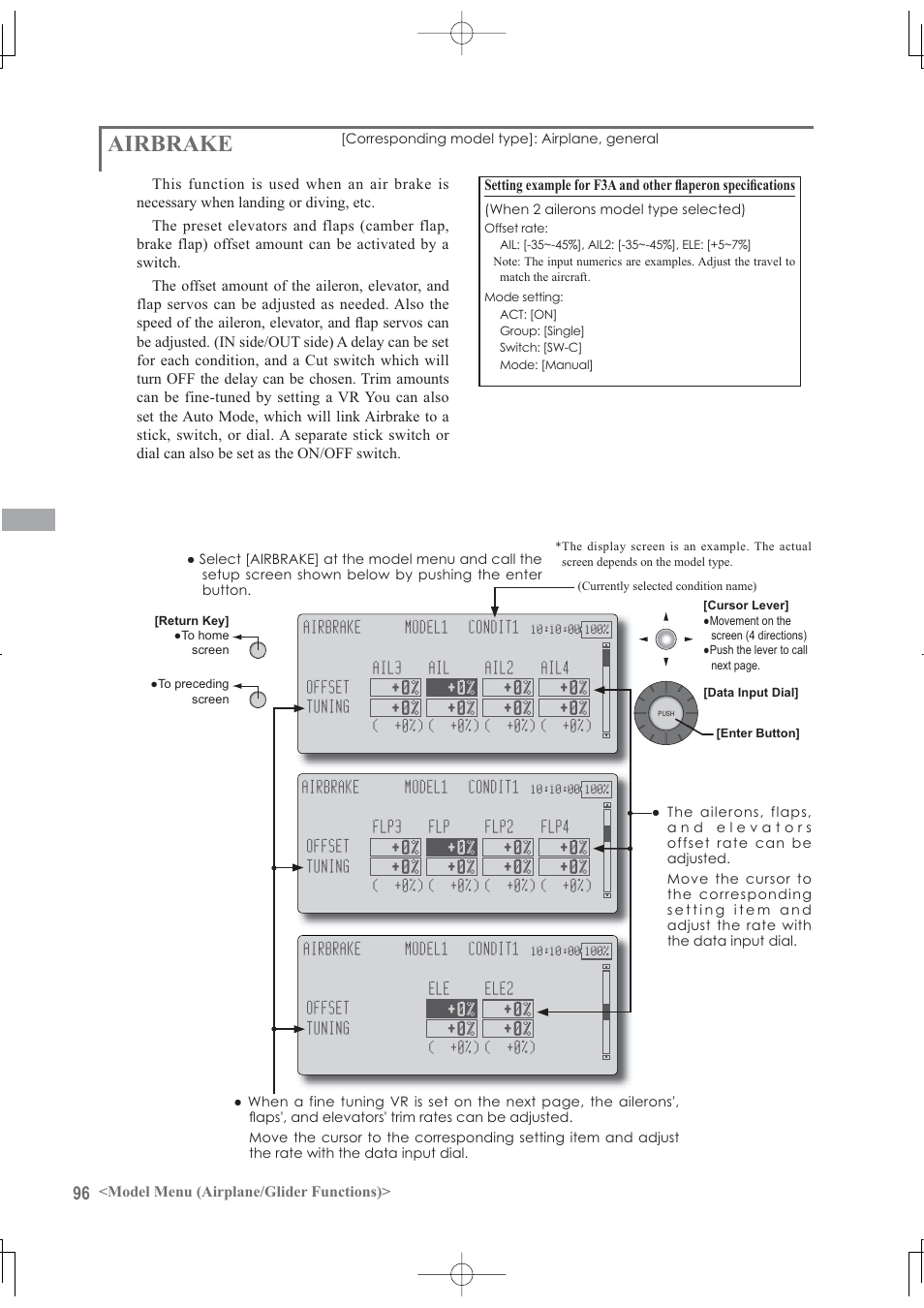 Airbrake | Futaba 12Z User Manual | Page 96 / 127