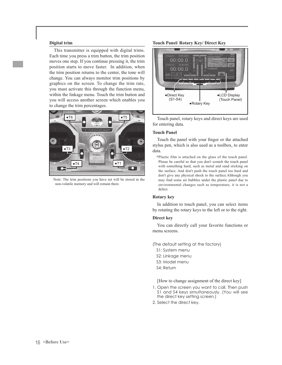 Futaba 14MZ User Manual | Page 16 / 127