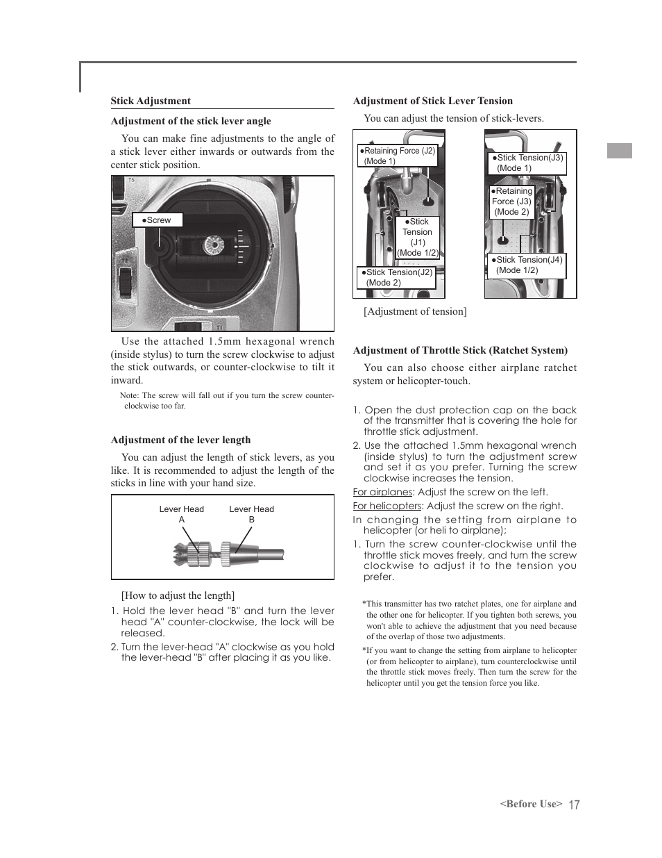 Futaba 14MZ User Manual | Page 17 / 127