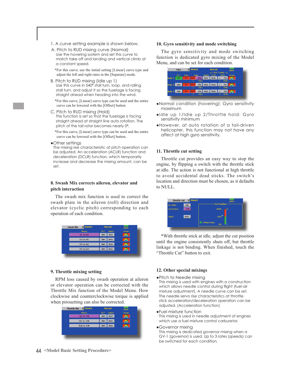 Futaba 14MZ User Manual | Page 44 / 127