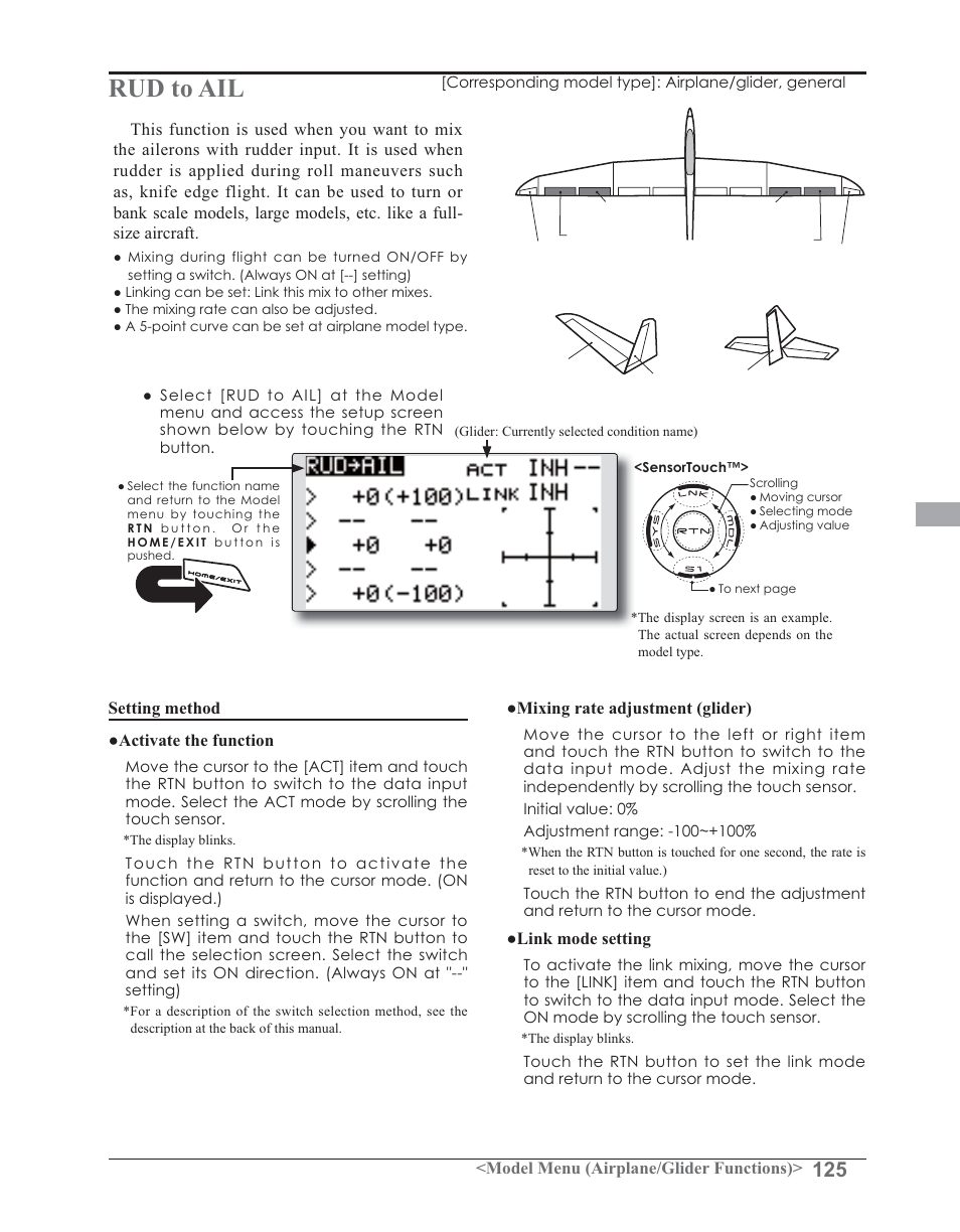 Rud to ail | Futaba 14SG 2.4GHz User Manual | Page 126 / 169