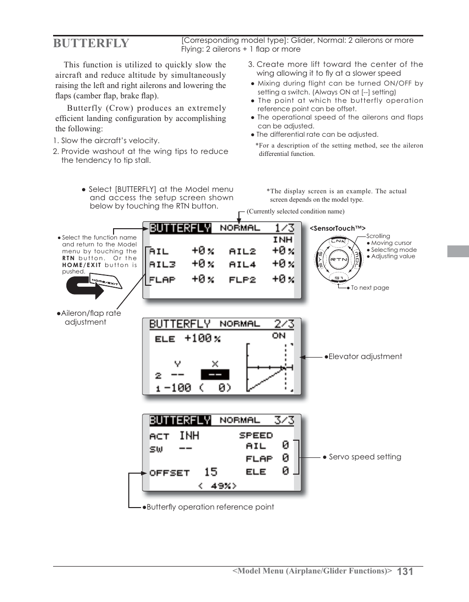 Butterfly | Futaba 14SG 2.4GHz User Manual | Page 132 / 169