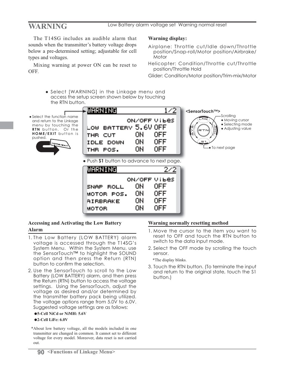 Futaba 14SG 2.4GHz User Manual | Page 91 / 169
