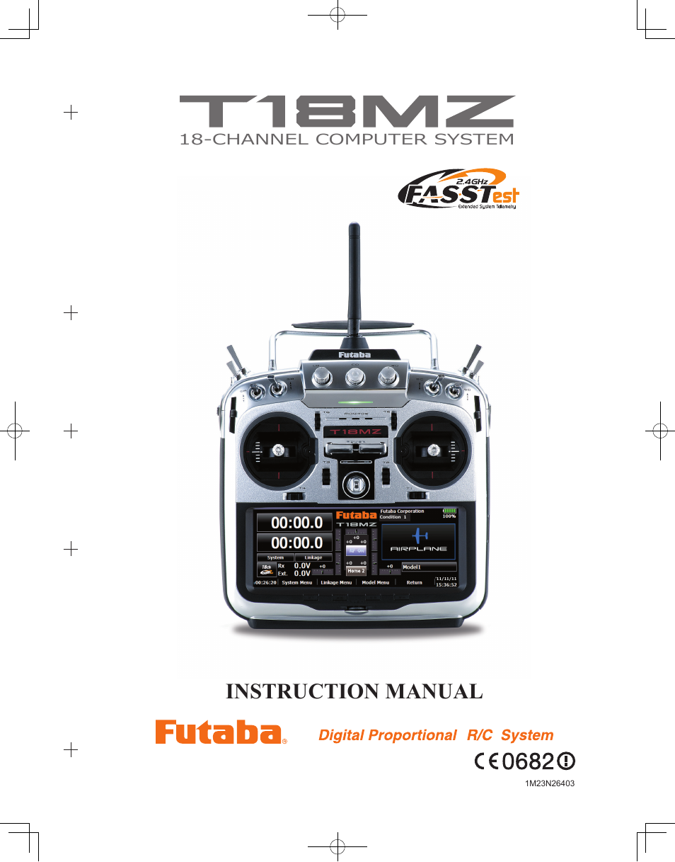 Futaba 18MZ 2.4GHz User Manual | 164 pages