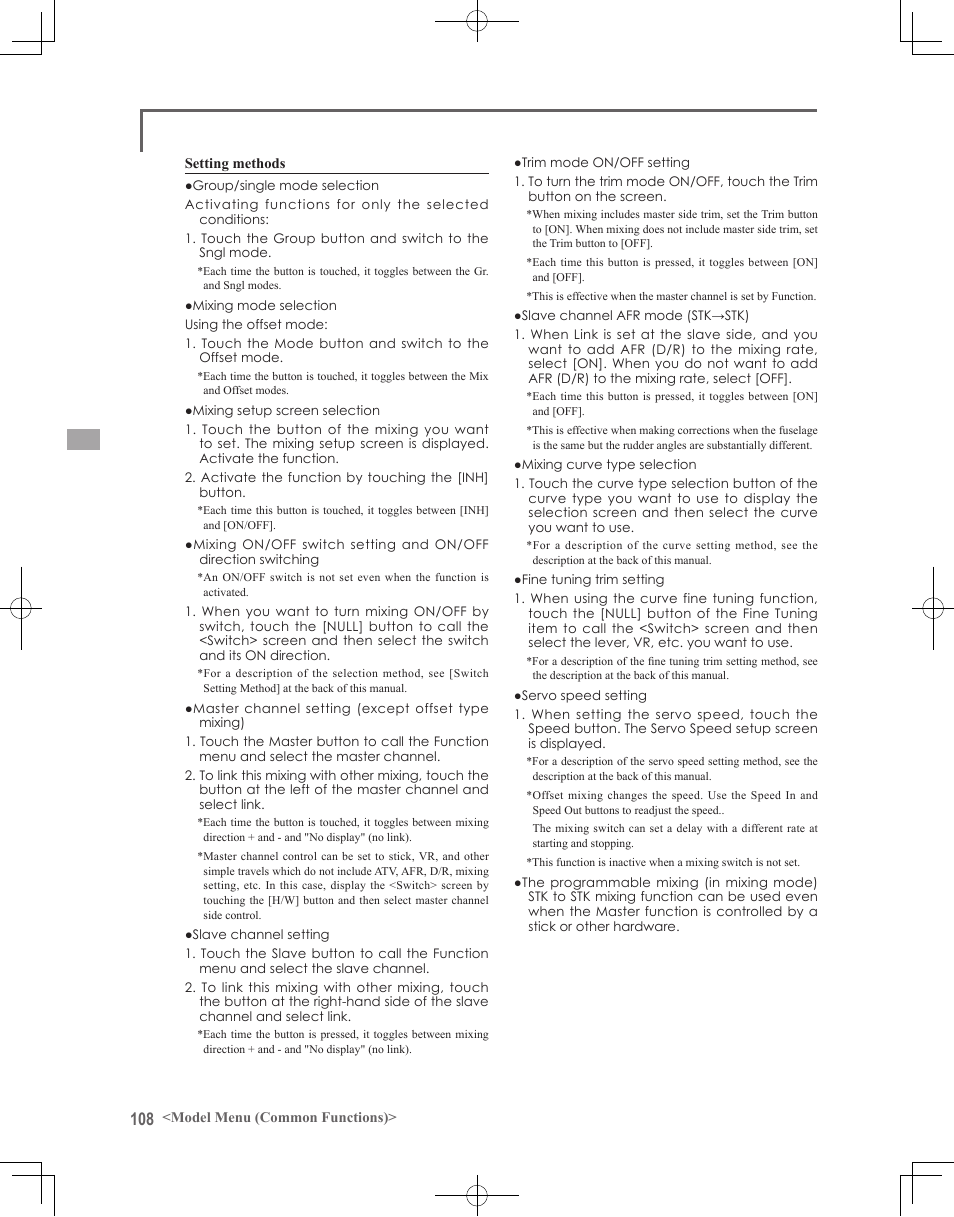 Futaba 18MZ 2.4GHz User Manual | Page 108 / 164