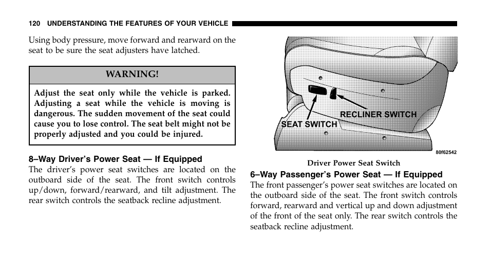 Chrysler 2006 Town and Country User Manual | Page 120 / 496