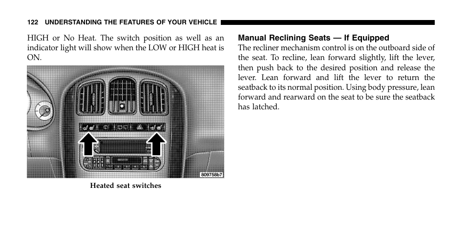 Chrysler 2006 Town and Country User Manual | Page 122 / 496