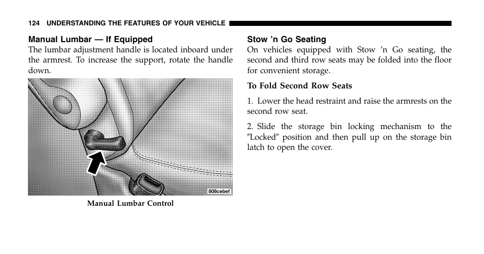 Chrysler 2006 Town and Country User Manual | Page 124 / 496