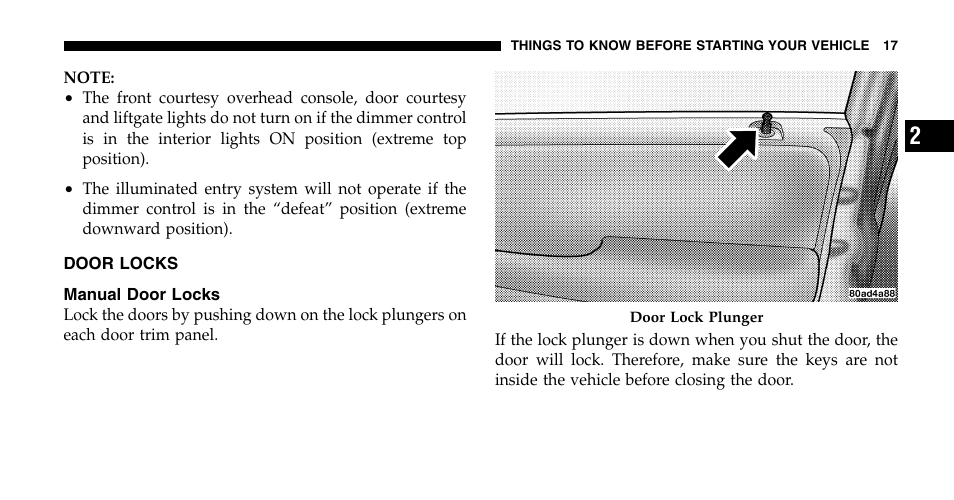 Chrysler 2006 Town and Country User Manual | Page 17 / 496