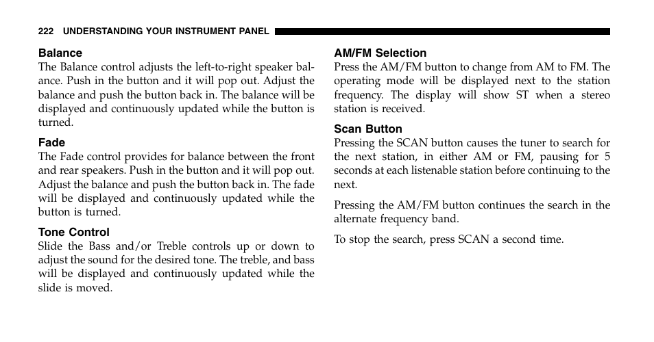 Chrysler 2006 Town and Country User Manual | Page 222 / 496