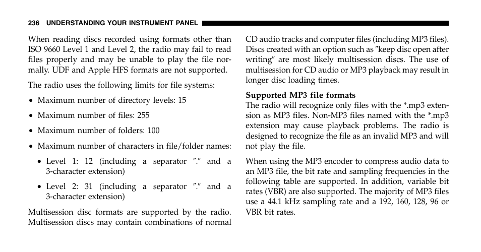 Chrysler 2006 Town and Country User Manual | Page 236 / 496