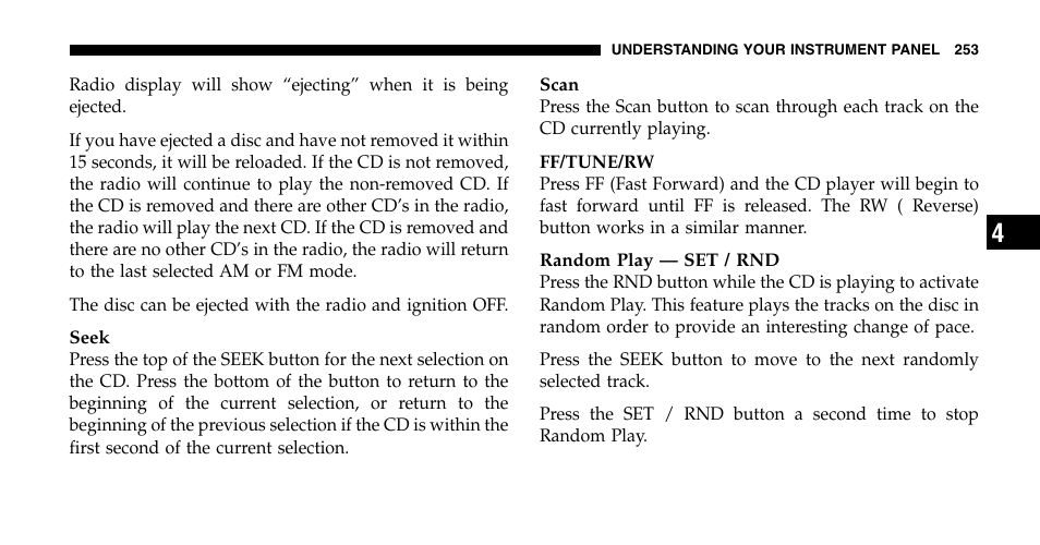 Chrysler 2006 Town and Country User Manual | Page 253 / 496