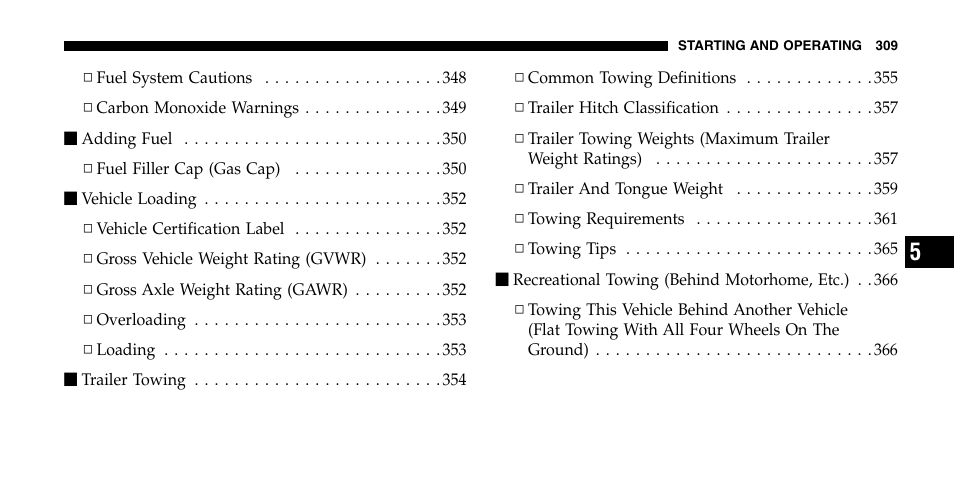 Chrysler 2006 Town and Country User Manual | Page 309 / 496