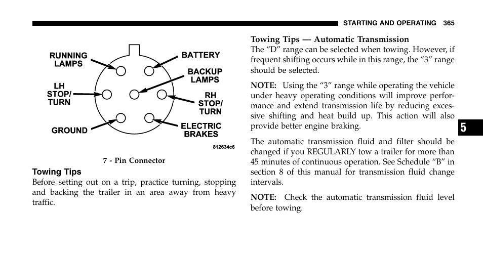 Chrysler 2006 Town and Country User Manual | Page 365 / 496
