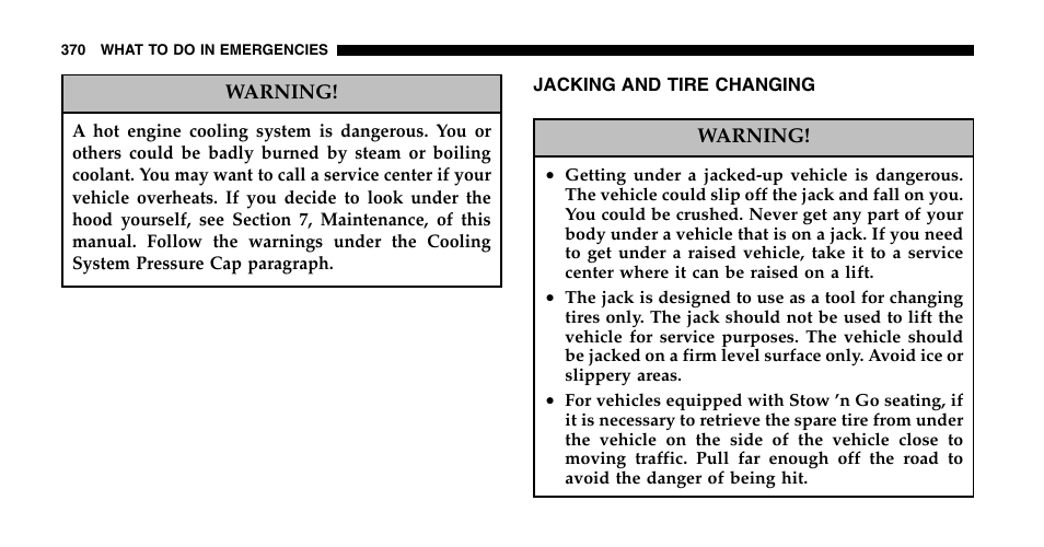 Chrysler 2006 Town and Country User Manual | Page 370 / 496