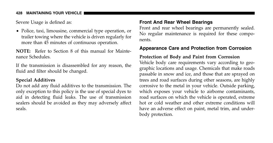 Chrysler 2006 Town and Country User Manual | Page 428 / 496