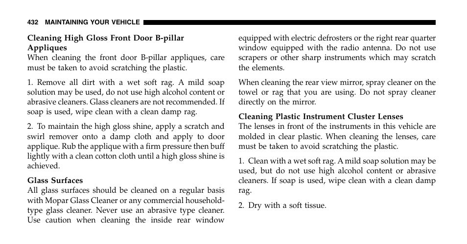 Chrysler 2006 Town and Country User Manual | Page 432 / 496