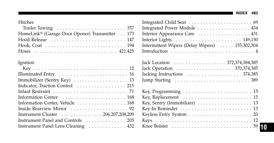 Chrysler 2006 Town and Country User Manual | Page 483 / 496