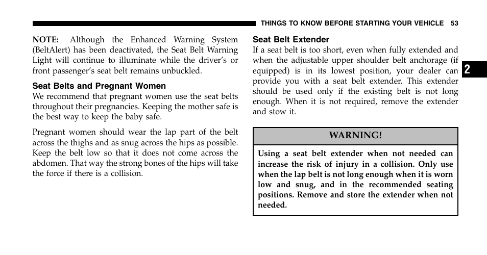 Chrysler 2006 Town and Country User Manual | Page 53 / 496