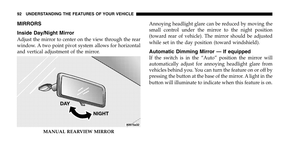 Chrysler 2006 Town and Country User Manual | Page 92 / 496