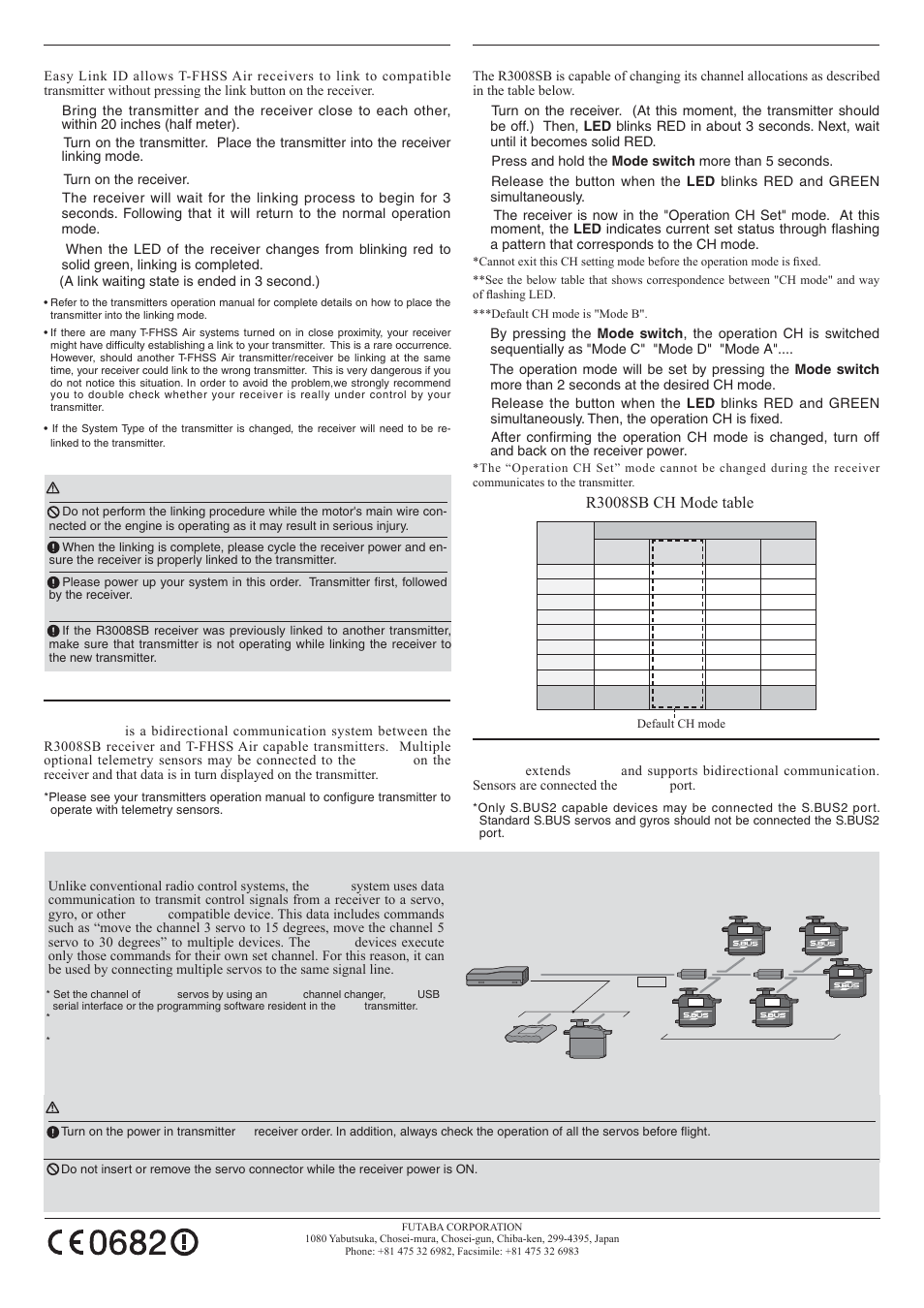 Futaba R3008SB User Manual | Page 2 / 2