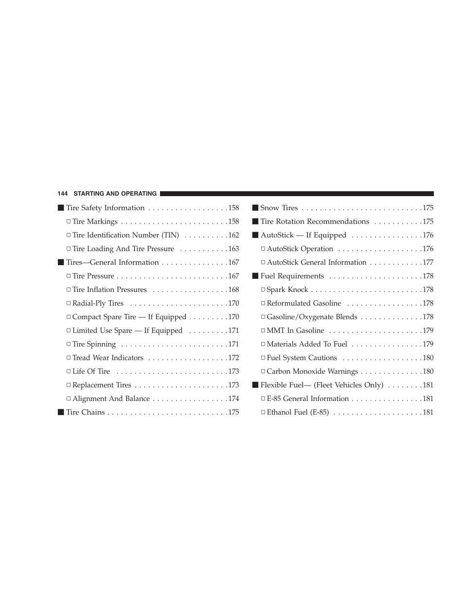 Chrysler 2006 Sebring Convertible User Manual | Page 144 / 302