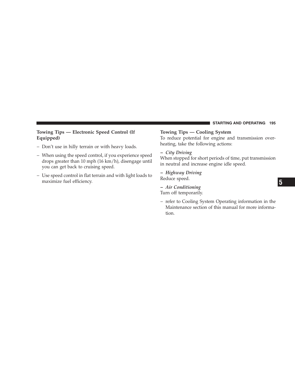 Chrysler 2006 Sebring Convertible User Manual | Page 195 / 302