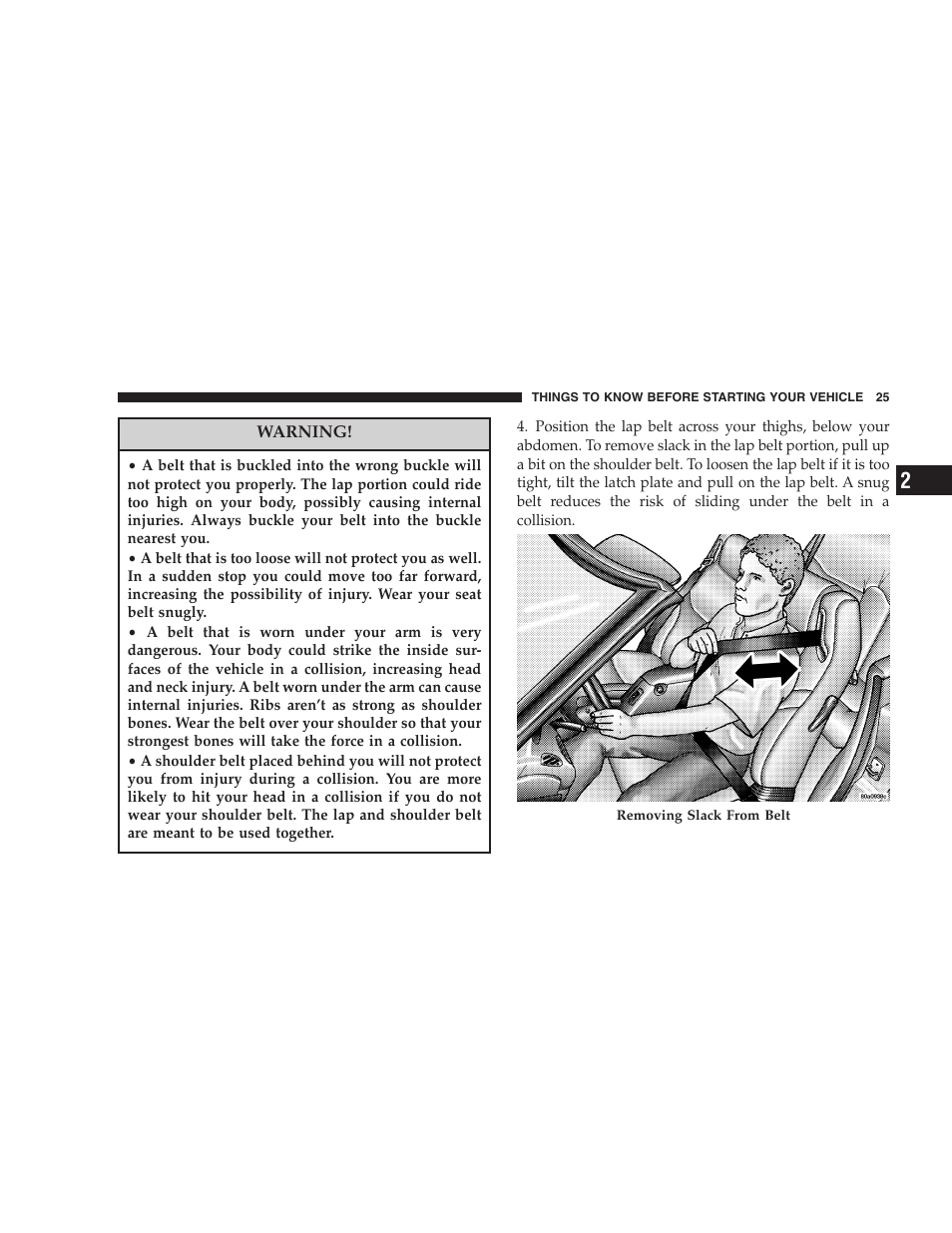 Chrysler 2006 Sebring Convertible User Manual | Page 25 / 302