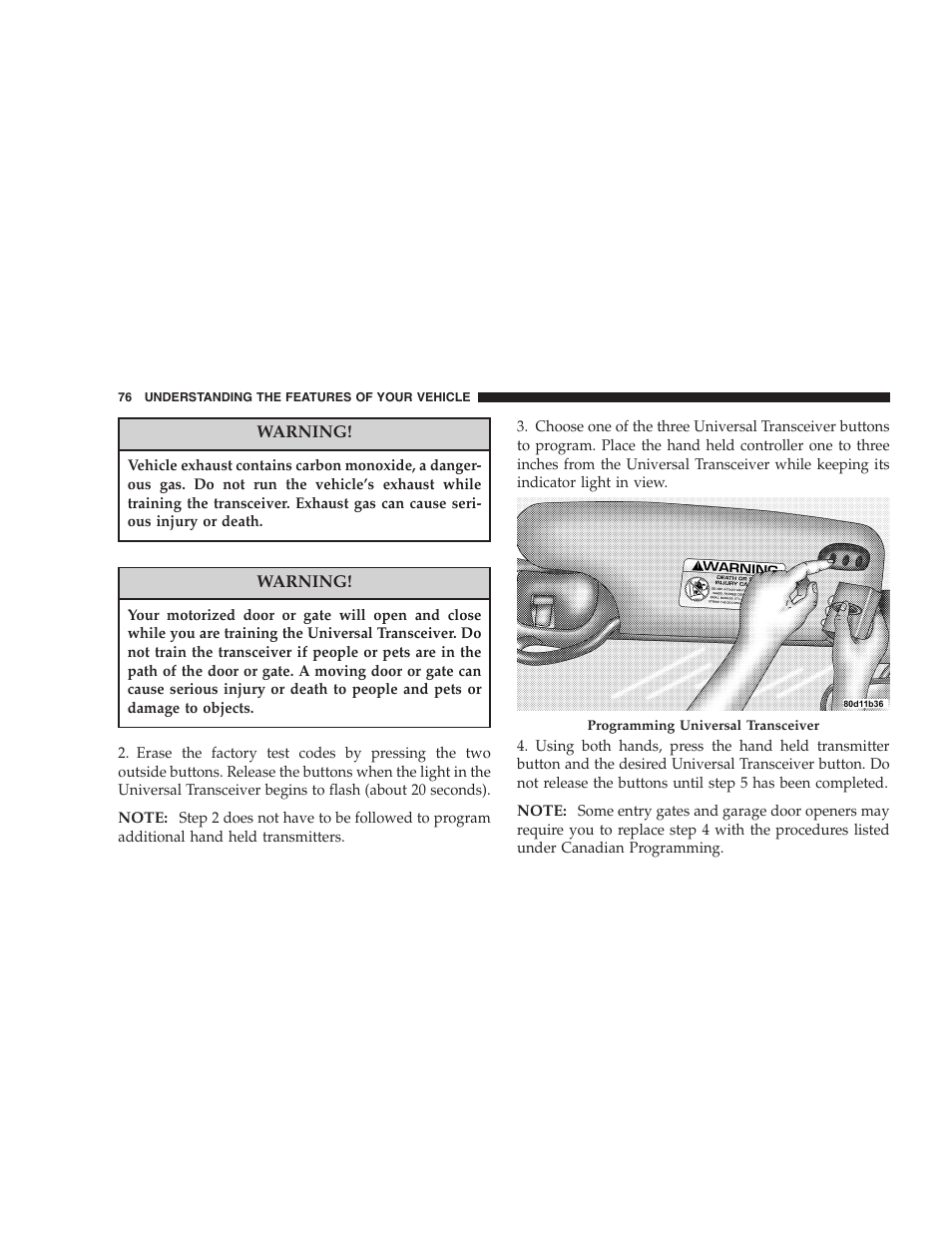 Chrysler 2006 Sebring Convertible User Manual | Page 76 / 302