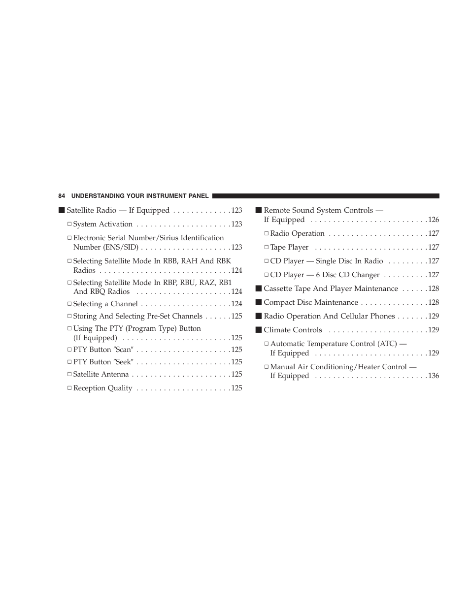Chrysler 2006 Sebring Convertible User Manual | Page 84 / 302
