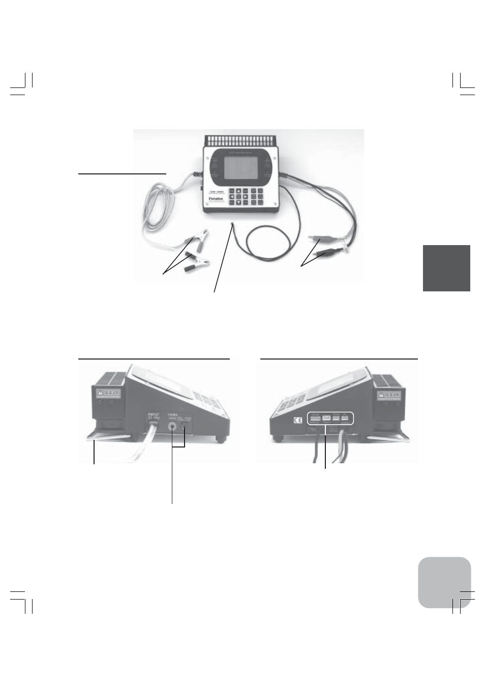 Bef o re using cords equipped with cdr-5000, View from the left side of cdr-5000, View from the right side of cdr-5000 | Futaba CDR-5000 Charger User Manual | Page 8 / 43