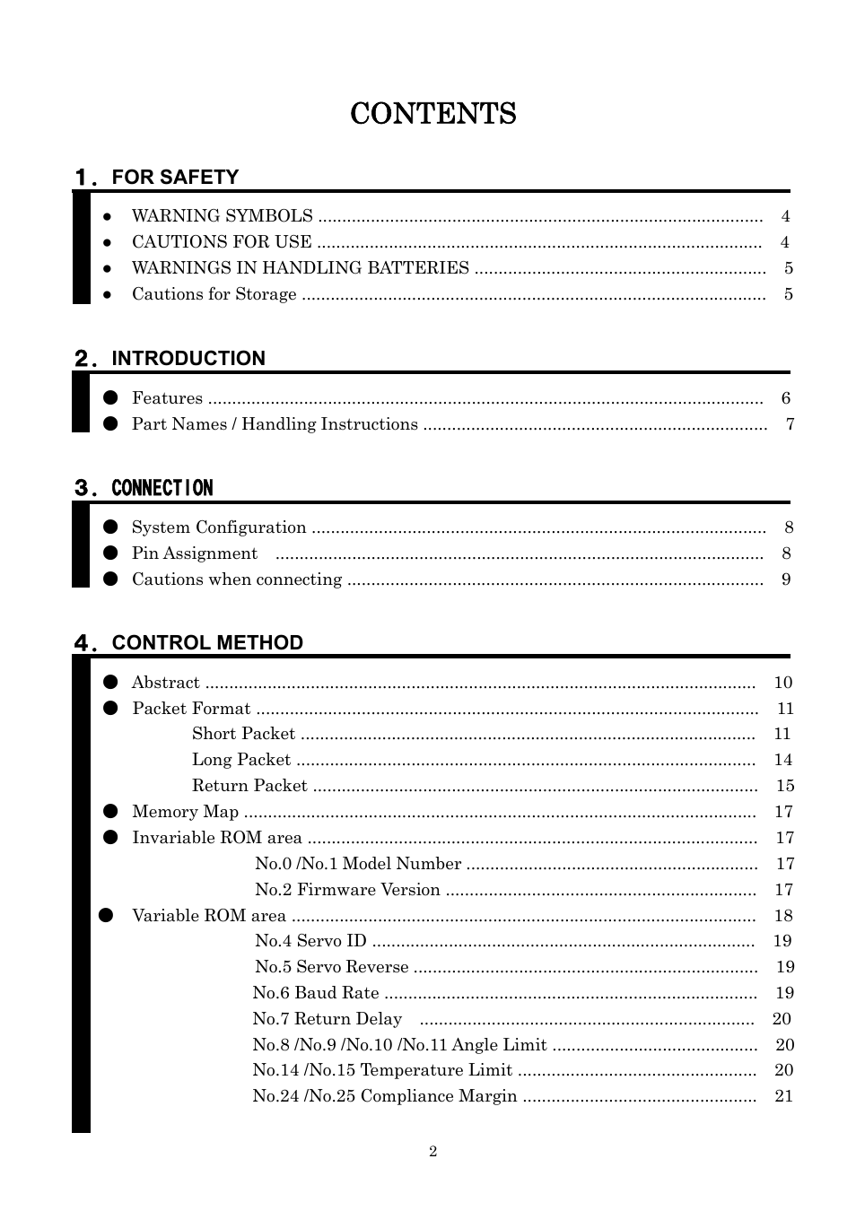 Futaba RS302CD User Manual | Page 2 / 33