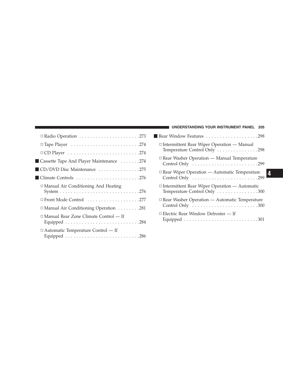 Chrysler 2007 Town and Country User Manual | Page 205 / 504