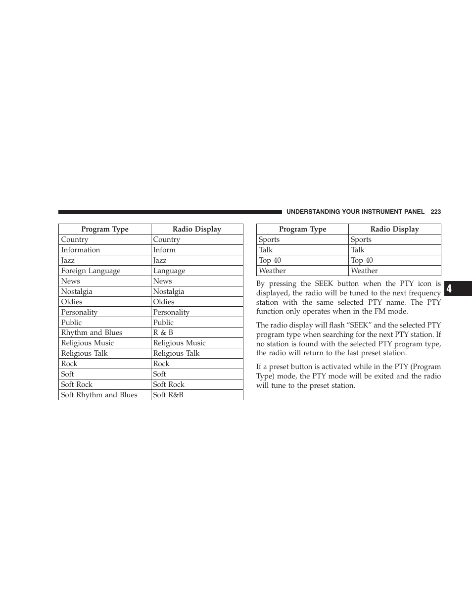 Chrysler 2007 Town and Country User Manual | Page 223 / 504