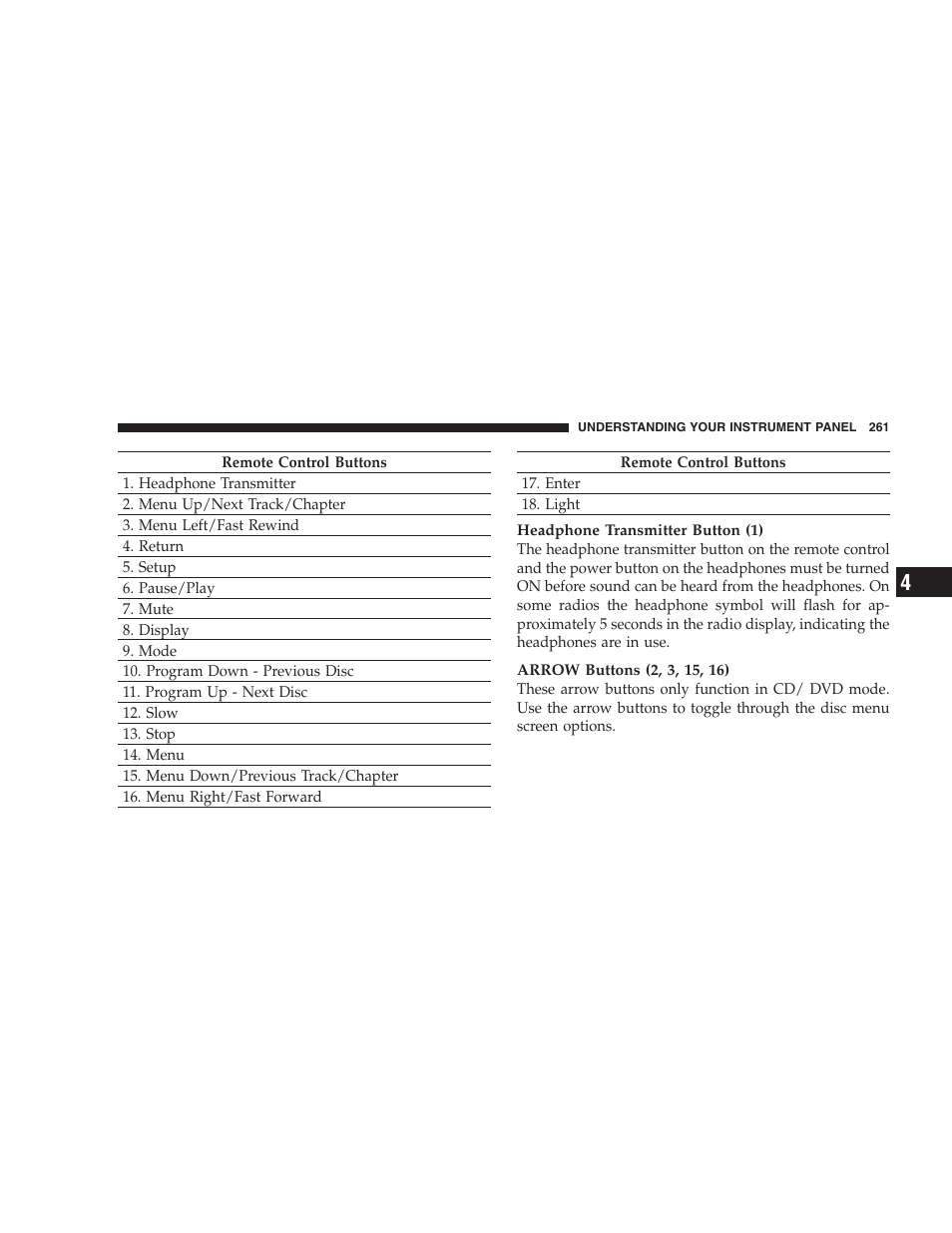 Chrysler 2007 Town and Country User Manual | Page 261 / 504