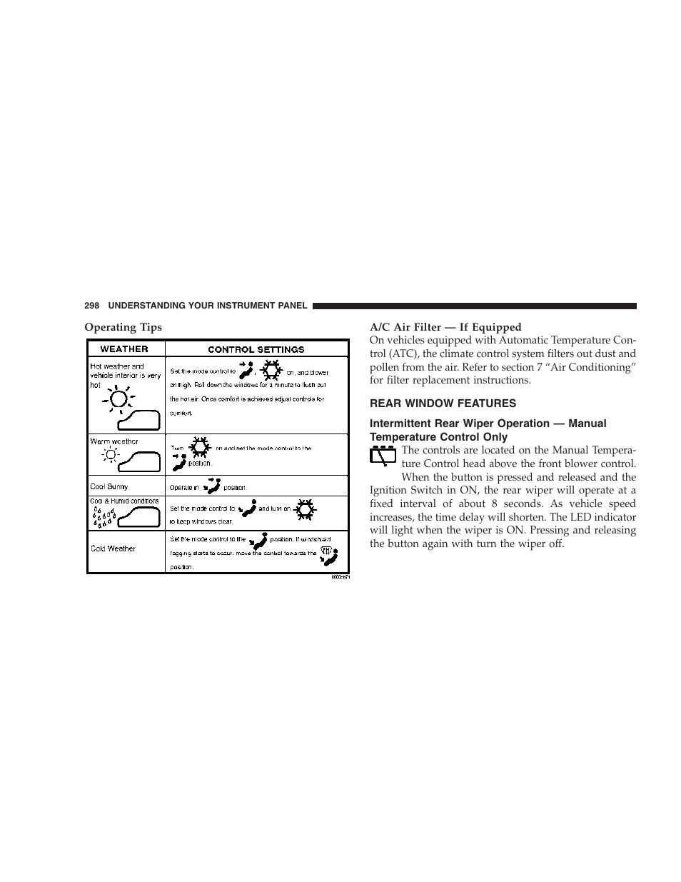 Chrysler 2007 Town and Country User Manual | Page 298 / 504