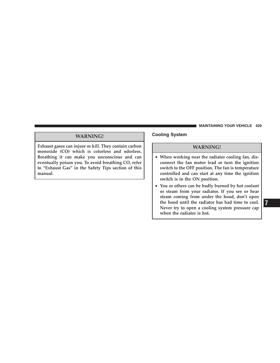 Cooling system | Chrysler 2007 Town and Country User Manual | Page 429 / 504