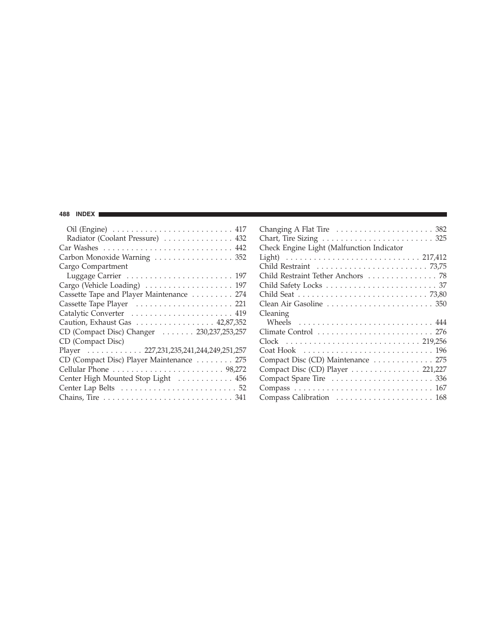 Chrysler 2007 Town and Country User Manual | Page 488 / 504