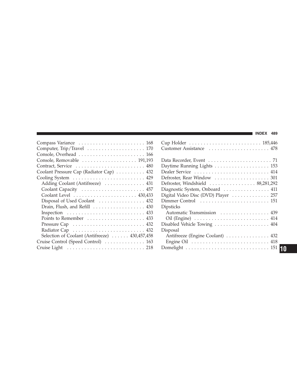 Chrysler 2007 Town and Country User Manual | Page 489 / 504